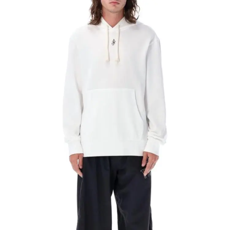 JW Anderson Logo Embroidered Drawstring Hoodie-4