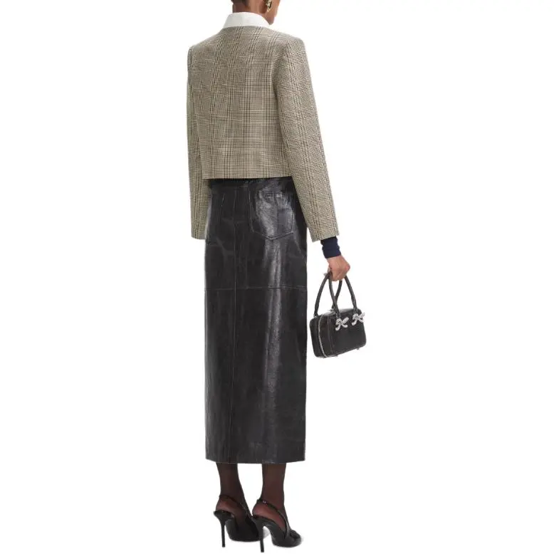 Self portrait Check Wool Jacket-3
