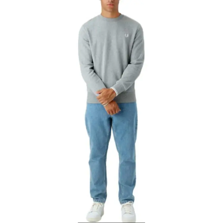 FRED PERRY Logo Embroidered Crewneck Sweatshirt-2