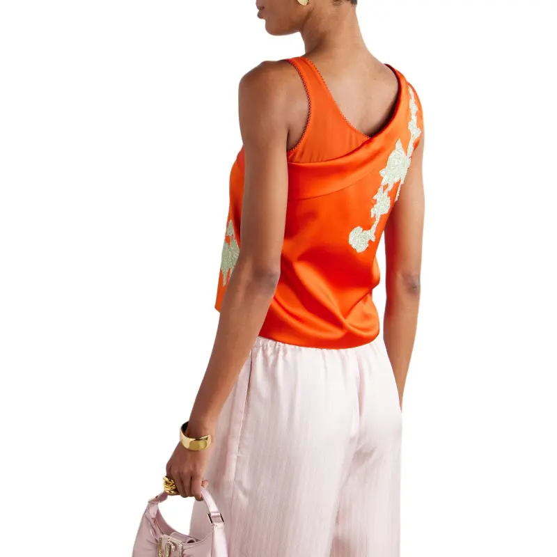 VERSACE Tank Top Women's Orange-3