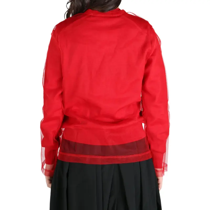 Comme Des Garcons Slim Fit Long Sleeves Blouse Red/Red-4