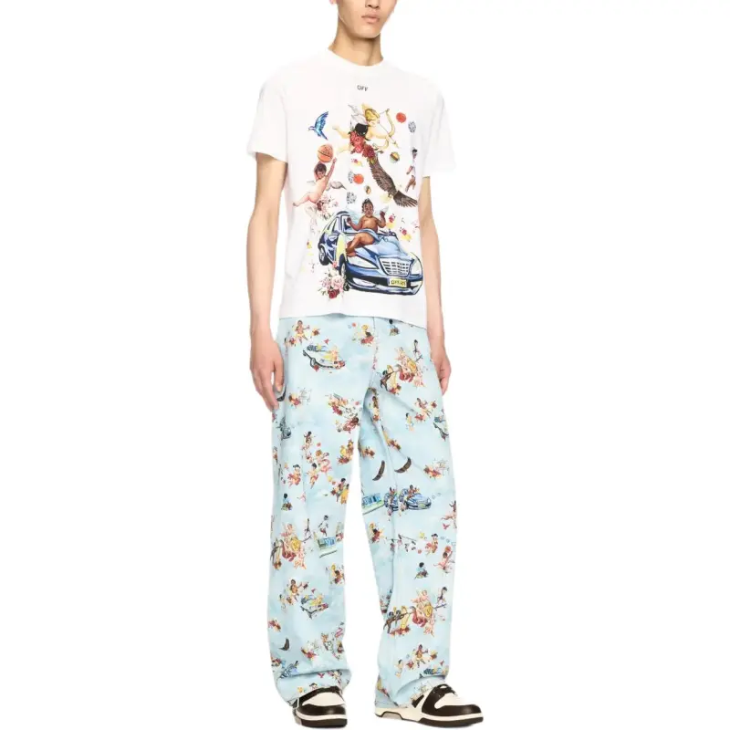 OFF WHITE Fresco print Jeans-2