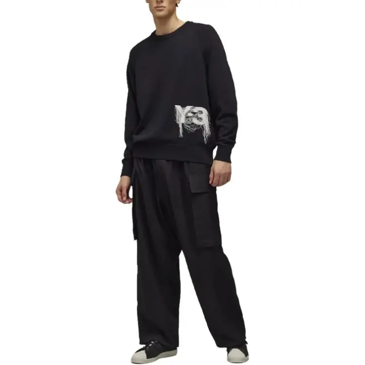 Adidas Free Shipping With AdiClub Y 3 Logo Knit Crew Sweatshirt-1