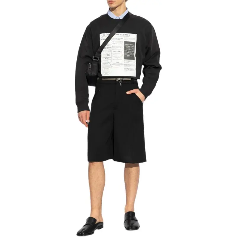 MM6 Maison Margiela Newspaper Print Jersey Sweatshirt-1