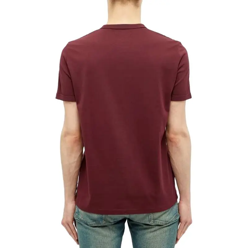 FRED PERRY SS24 T Shirt Men's Burgundy-4