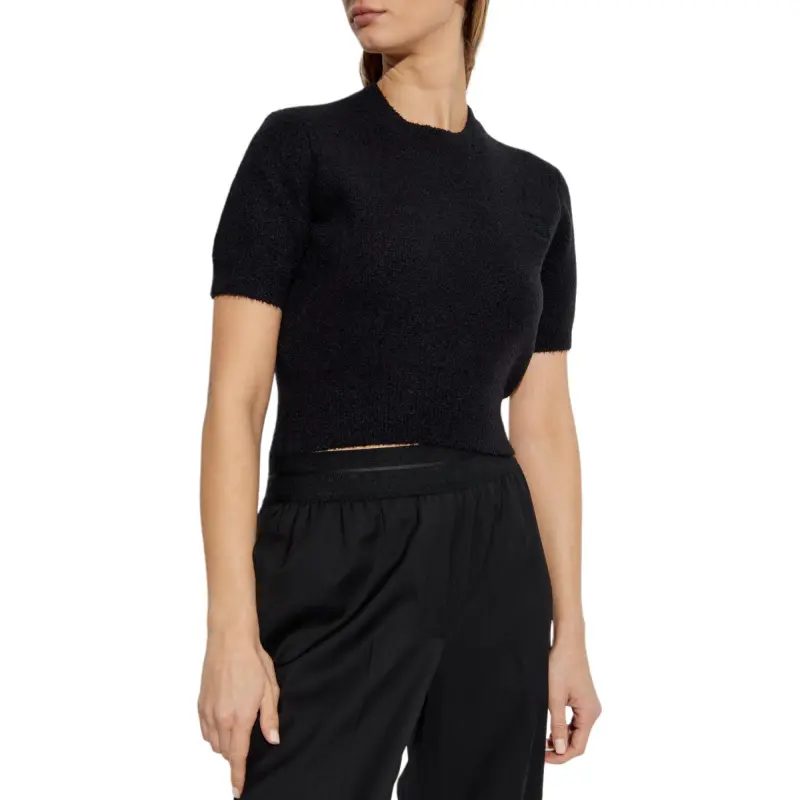 Alexander Wang Logo Embroidered Cropped Top-2