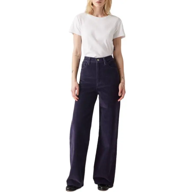 Levi’s Ribcage Wide Leg Jeans Jeans Women's Dark Blue-1