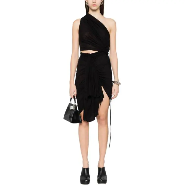 Rick Owens DRKSHDW Fog Gathered Mini Dress-2