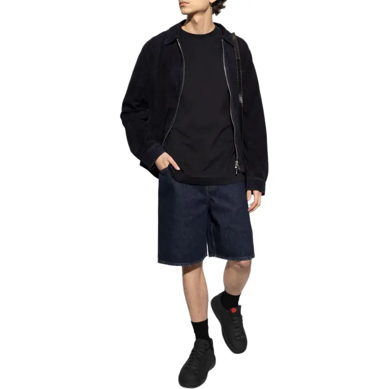 Burberry Logo Patch Denim Bermuda Shorts-1