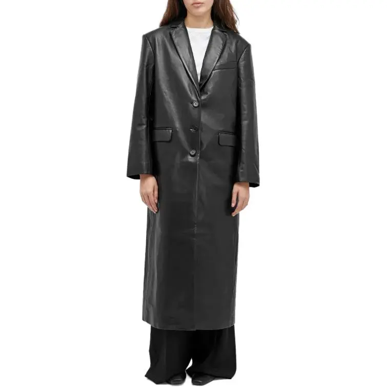 Anine Bing Quinn Leather Coat-2