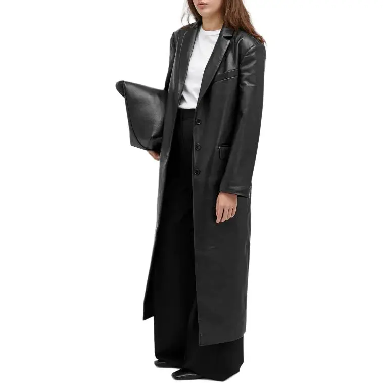 Anine Bing Quinn Leather Coat-3
