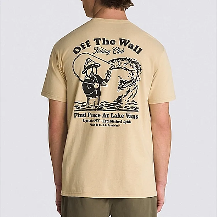 Vans T-Shirts Men Khaki-4