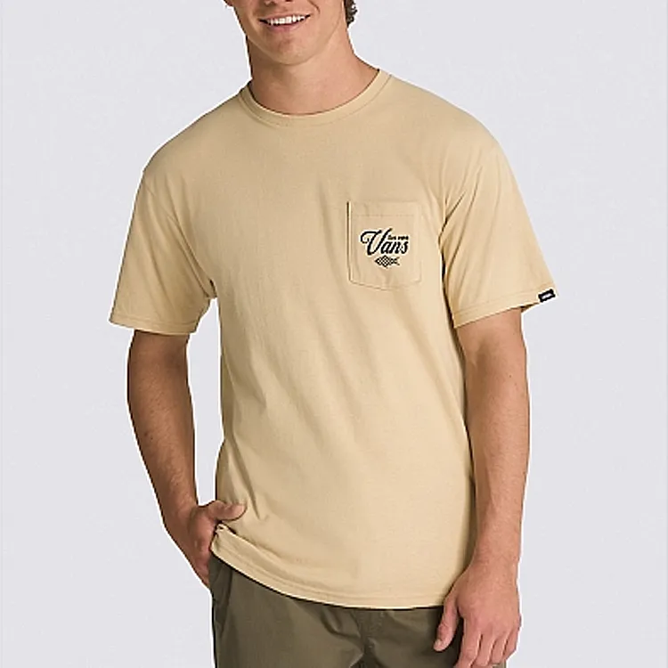 Vans T-Shirts Men Khaki-2