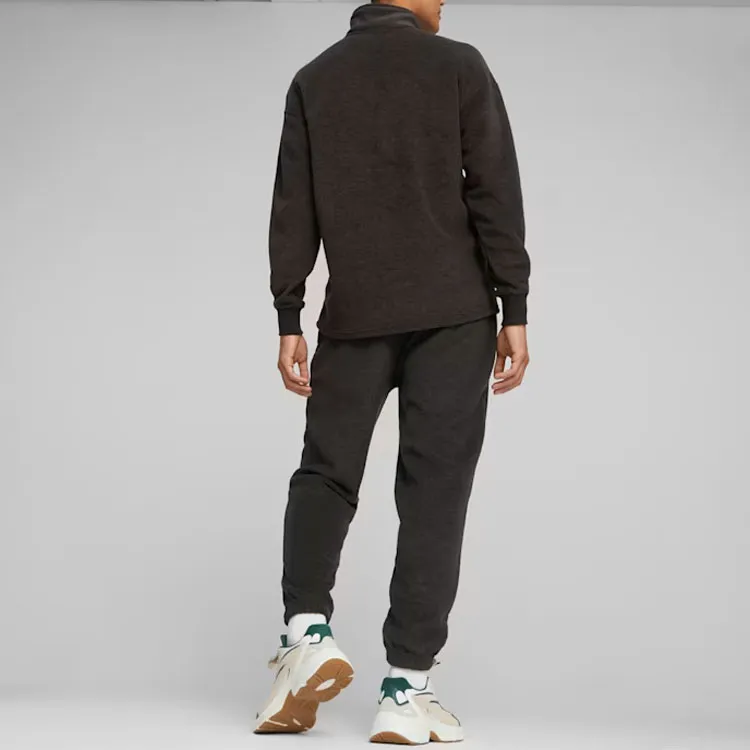 PUMA Knitted Sweatpants Men's Gray-4