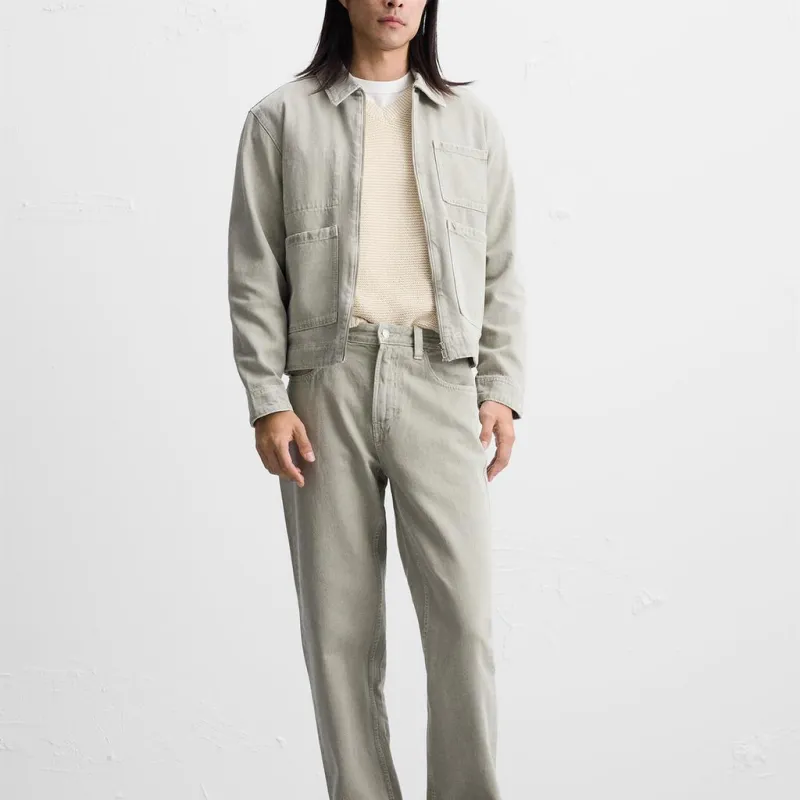 ZARA Jackets Men Green-2