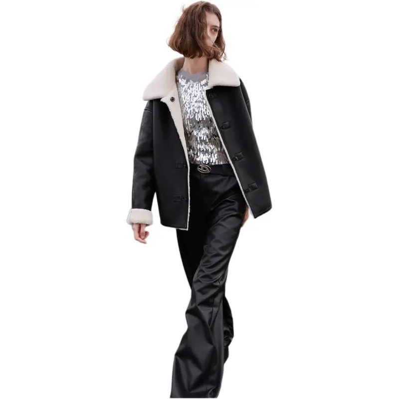 3COLOUR Jackets & Coats Women's Classic Black-1