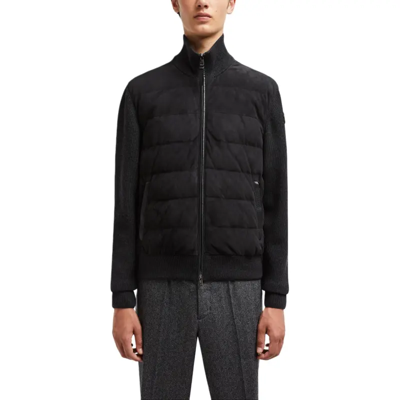 Moncler Padded Knit Zip Up Cardigan-1