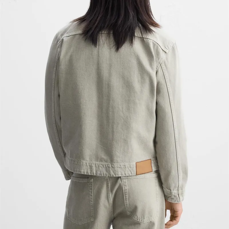 ZARA Jackets Men Green-4