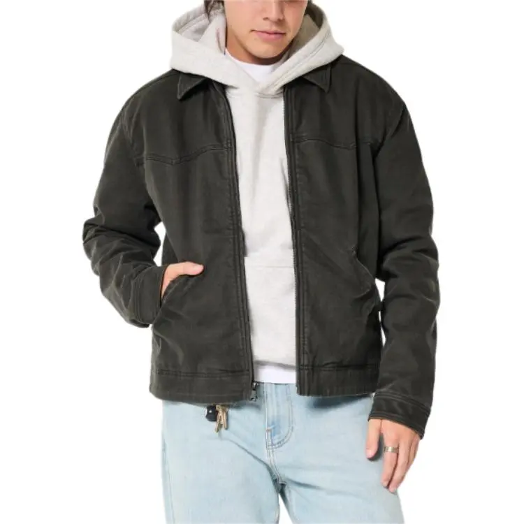 Hollister Jackets & Coats Men's Black-2