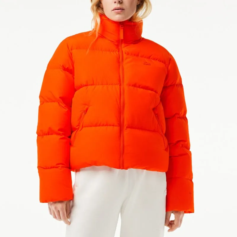 LACOSTE Down Jacket Women's Orange-2