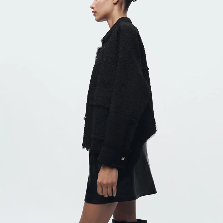 ZARA Jackets Coats Women's Black-2