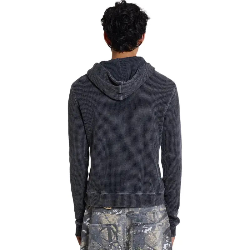 Jaded London 99 Waffle Hoodie Sweatshirt Men's Gray-2