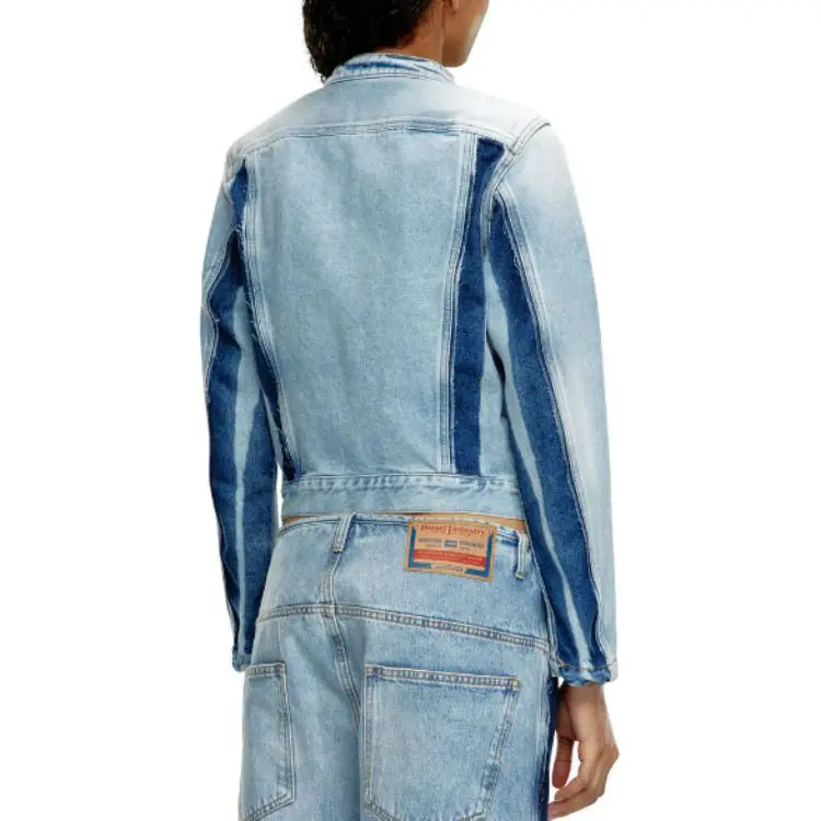 DIESEL De-Glory-S Zip-Up Denim Jacket-2