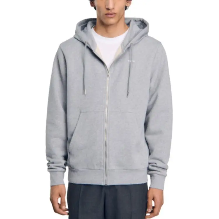 Sandro Logo embroidered Hoodie-1