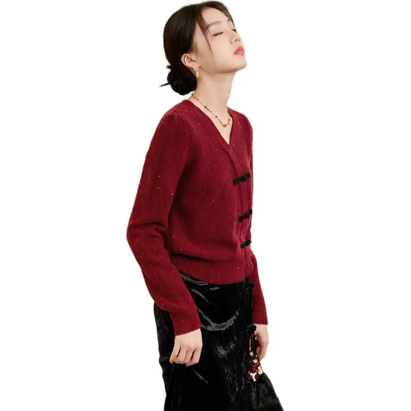 3COLOUR Knitwear Women's Burgundy-1