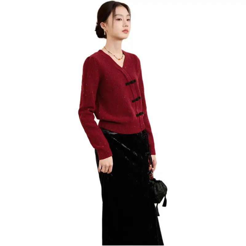 3COLOUR Knitwear Women's Burgundy-2