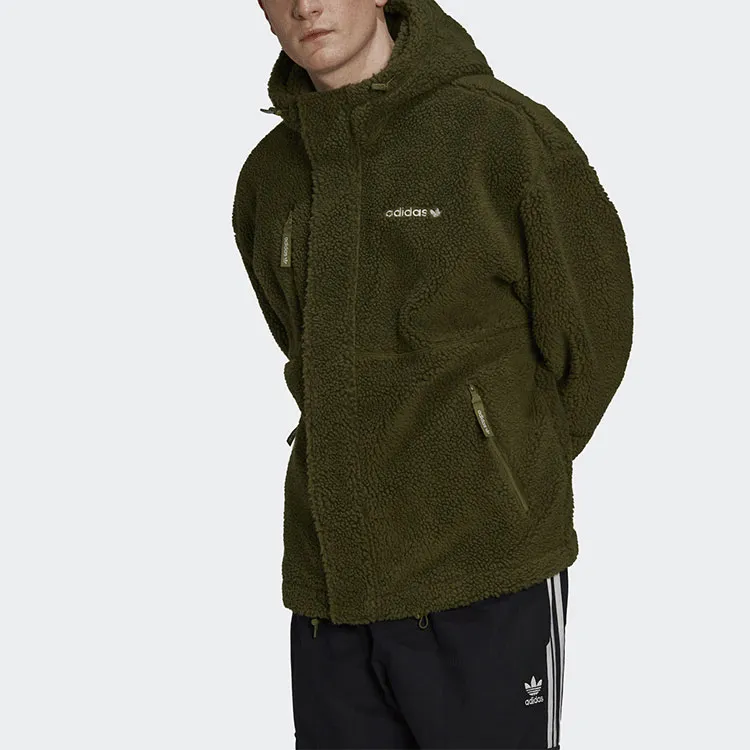 Adidas Originals Trefoil Jackets Coats Men's Dark Olive Green-1