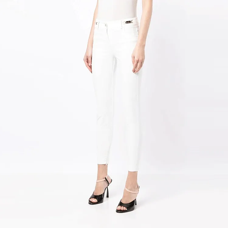 Elisabetta Franchi SS22 Casual Pants Women's White-2