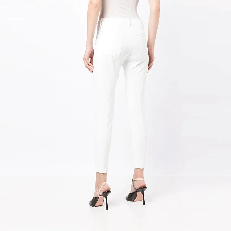 Elisabetta Franchi SS22 Casual Pants Women's White-3