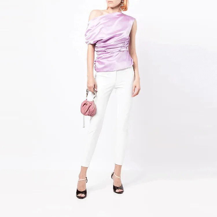 Elisabetta Franchi SS22 Casual Pants Women's White-1
