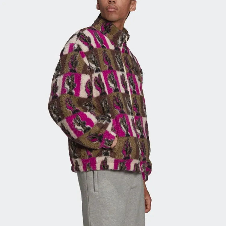 Adidas Originals Trefoil Area 33 Velvet-feel Coat Men's Multicolor-3