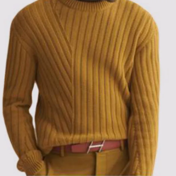 HERMES Two Tone Smooth Buckle Leather Belts Men's -2