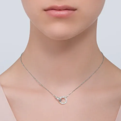 CARTIER Love Necklace Collection 18K White Gold Necklaces Women's