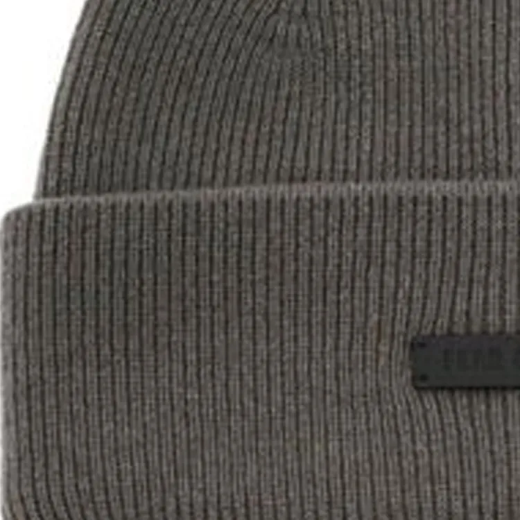 Fear Of God Logo Patch Ribbed Knit Beanie-2