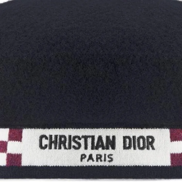 DIOR Lambswool Hats & Caps Women's Black-2
