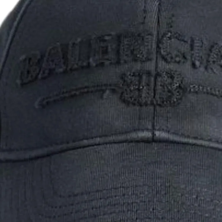 Balenciaga Cotton Baseball Caps Men's Black-2