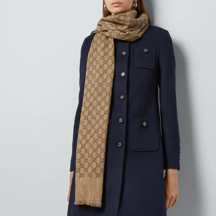 GUCCI Gg Damier Scarf-2