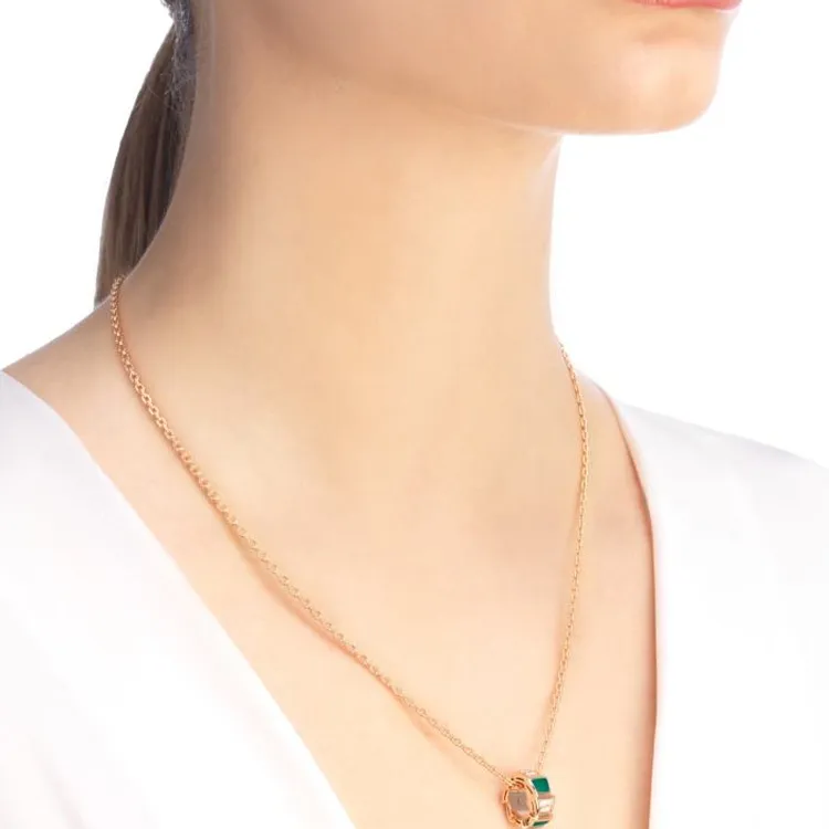 BVLGARI SERPENTI VIPER Rose Gold Necklaces Women's-3