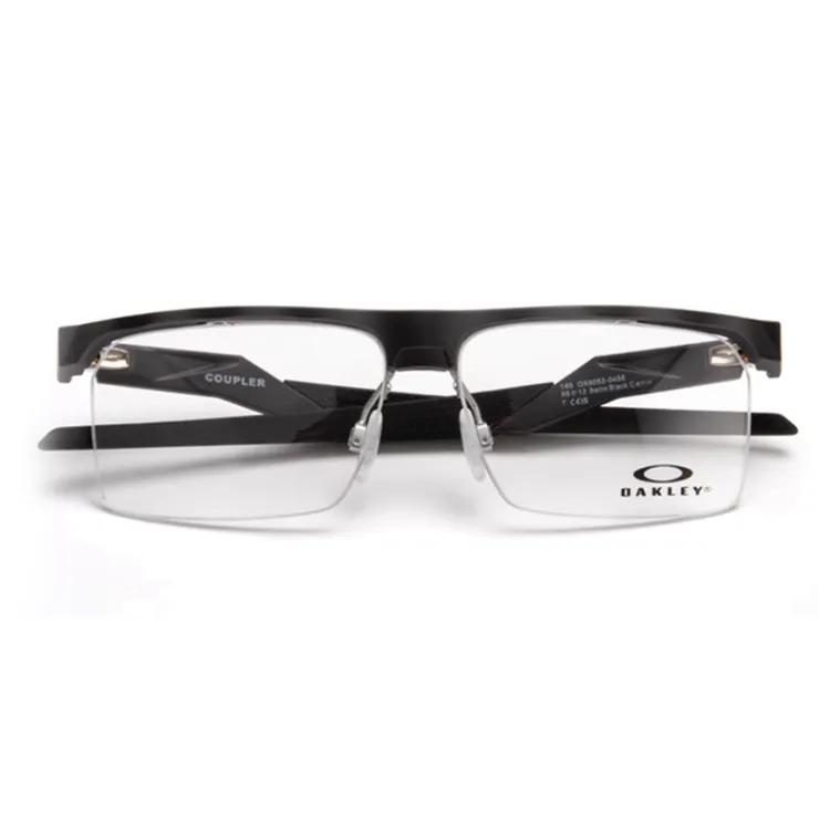 Oakley Injection Molding Rectangular Eyeglass Frames Unisex Gray-1