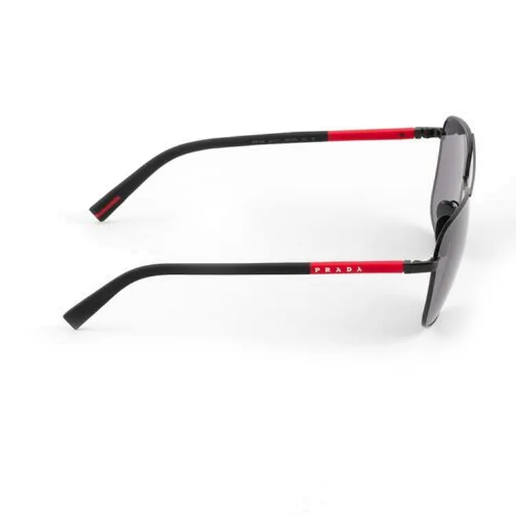 PRADA Metal Aviator Sunglasses Men's Black-2