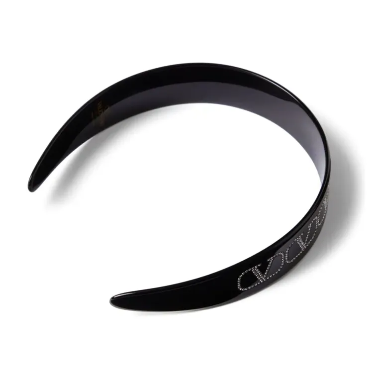 Valentino Acetate, Swarovski Crystal Headbands Women's Black-1