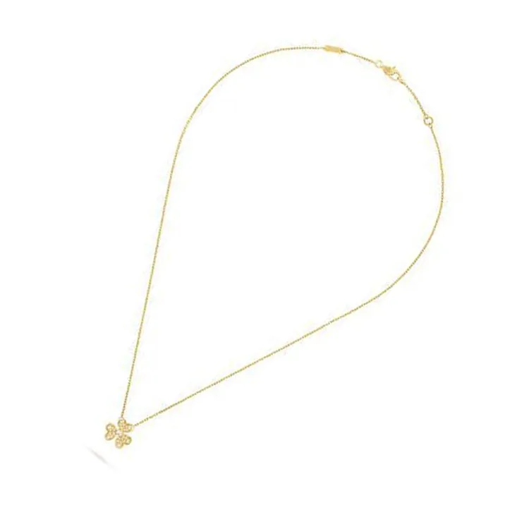 Van Cleef & Arpels Gold Diamond Necklaces Women's Gold-2