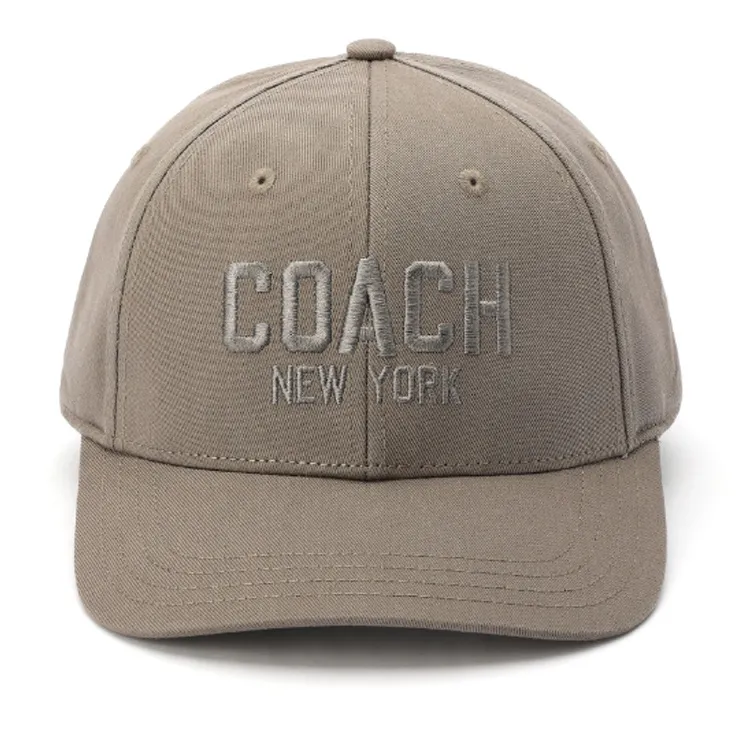 COACH Cotton Baseball Caps Unisex Brown-1