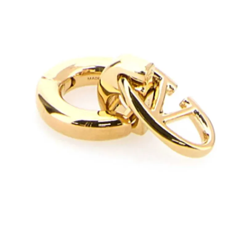 Valentino Logo Plaque Earrings-1