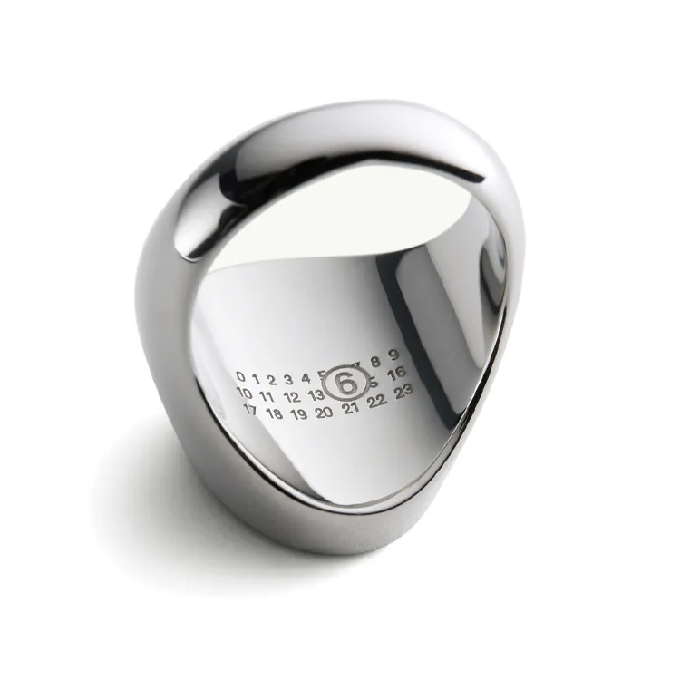 MM6 Maison Margiela Polished Signet Ring-2