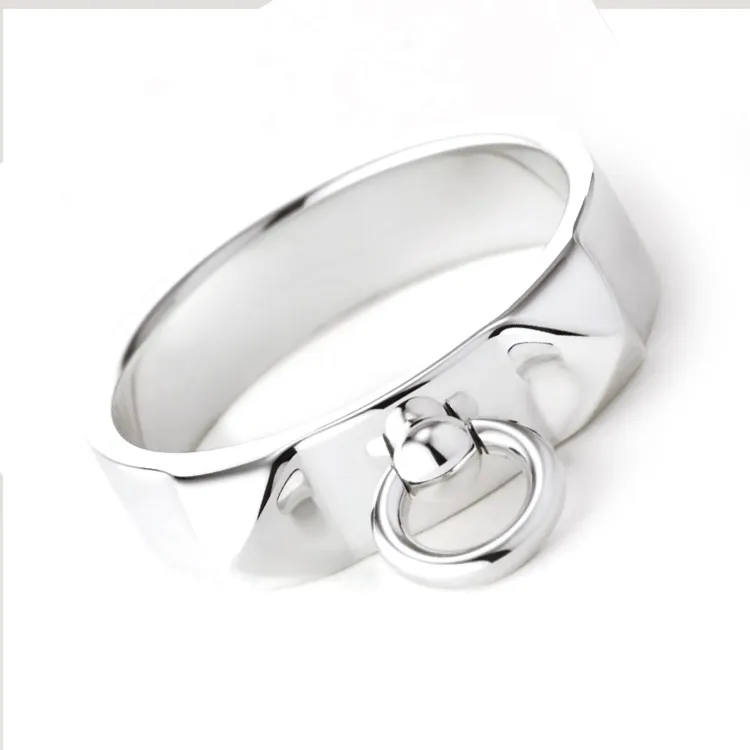 HERMES 925 Sterling Silver Rings Women's Silver-2